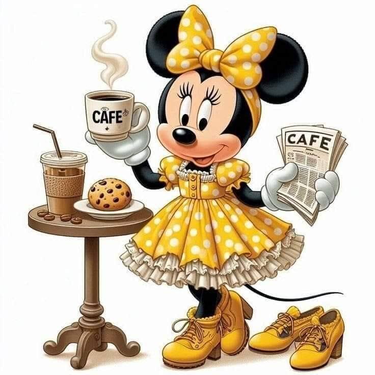 Verspielte Café-Illustration